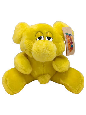 Kodak Kolorkins Yellow Plush Fantasy Creature Toy Stuffed Bear Vintage Retro